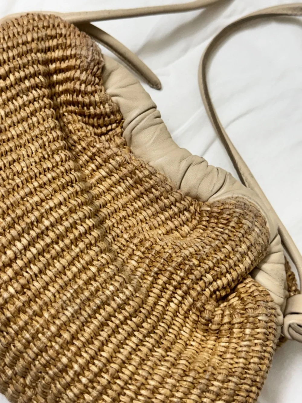 Mansur Gavriel Beige Mini Cloud Clutch - Picture 3 of 5